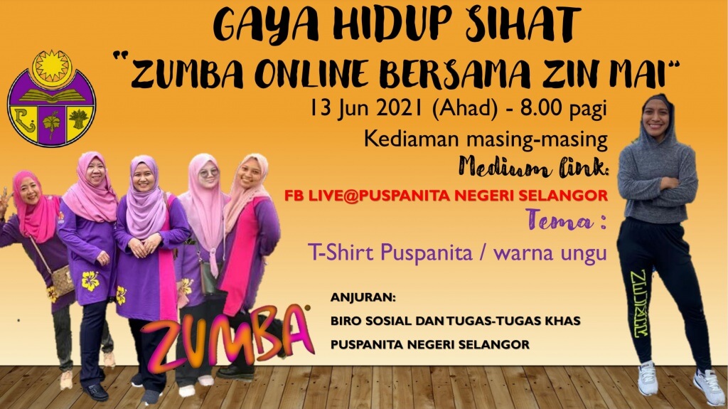 Zumba Online Puspanita Selangor 13Jun2021 fblive