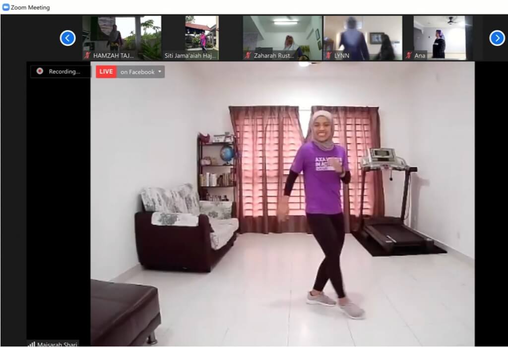 Zumba Online Puspanita Selangor 13Jun2021 fblive2